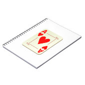 Herzass Spielkarte Notizblock (Linke Seite)