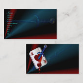 Herzass und Dolch-Visitenkarte Visitenkarte (Vorne/Hinten)