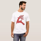 Herzast Hirschsprung Liebe Geweih T-Shirt (Vorne ganz)