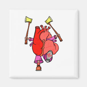 Herzattacken Cartoon Magnet