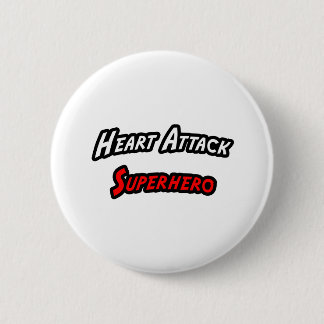 Herzattacken Superhero Button