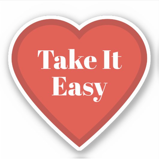 Herzaufkleber 'Figuring It Out' - Nachvollziehbare Aufkleber (Vorderseite)