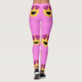 Herzaugen-Emoji-Leggings Leggings (Rückseite)