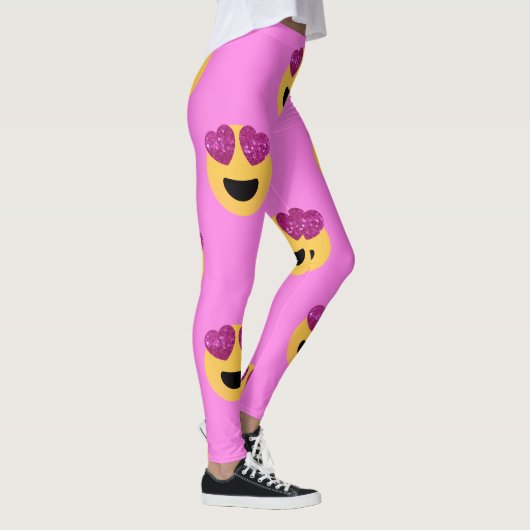 Herzaugen-Emoji-Leggings Leggings (Rechts)