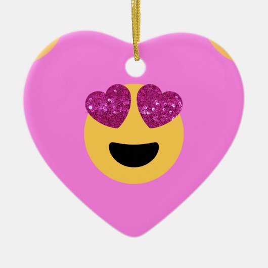Herzaugengefühl Keramik Ornament (Vorne)