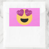 Herzaugengefühl Rechteckiger Aufkleber (Tasche)