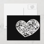 Herzausschnitt Postkarte (Vorne/Hinten)