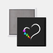 Herzautismus Bewusstseinsbildung Liebe Puzzle Einf Magnet (Vorderseite/Rückseite)