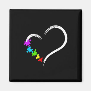 Herzautismus Bewusstseinsbildung Liebe Puzzle Einf Magnet