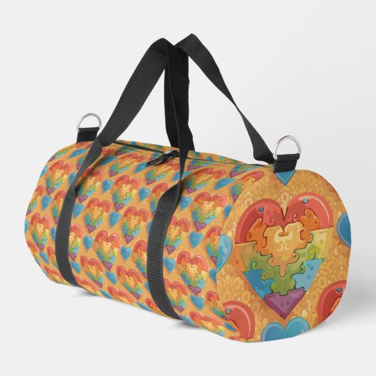 Herzautismus Duffle Bag (Linke Seite)