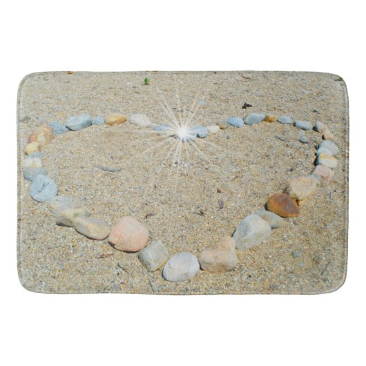 Herzbad/Küchenmatte Badematte (Vorderseite)