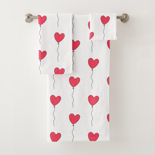 Herzballons Badhandtuch Set (Insitu)