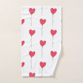 Herzballons Badhandtuch Set (Handtuch)