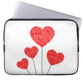 Herzballons-Illustrationsdesign Laptopschutzhülle (Vorderseite)