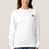 Herzballons-Illustrationsdesign Sweatshirt (Vorderseite)