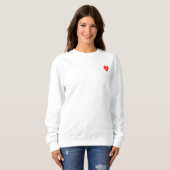 Herzballons-Illustrationsdesign Sweatshirt (Vorne ganz)