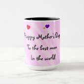 Herzballons in Papierschnitten - Glücklicher Mutte Tasse (Zentrum)