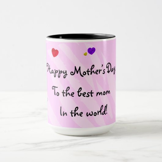 Herzballons in Papierschnitten - Glücklicher Mutte Tasse (Zentrum)