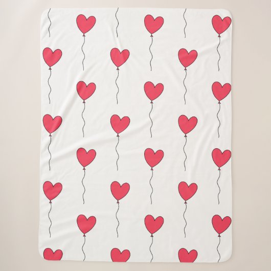 Herzballons Sherpadecke (Vorderseite)