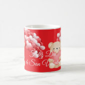 Herzballons und Bären, Kaffeetasse Valentinstag (Mittel)