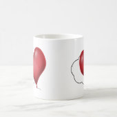 Herzballons und Wolken Liebe Kaffeetasse (Mittel)