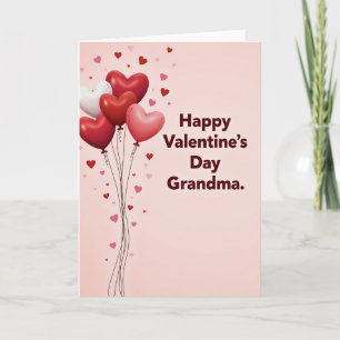 Herzballons Valentinstagskarte Karte