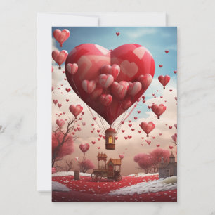 Herzballons: Wenn ich es dir sage - Valentinskarte Feiertagskarte