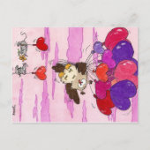 HERZBALLOONS Postkarte von Nicole Janes (Vorderseite)