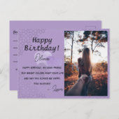 Herzbaloge und Muster für Geburtstagskarten Postkarte (Vorne/Hinten)