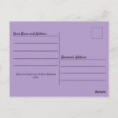 Herzbaloge und Muster für Geburtstagskarten Postkarte (Rückseite)