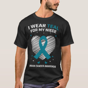 Herzband I Aquamarin für Nichte Ovarialkarzinom T-Shirt