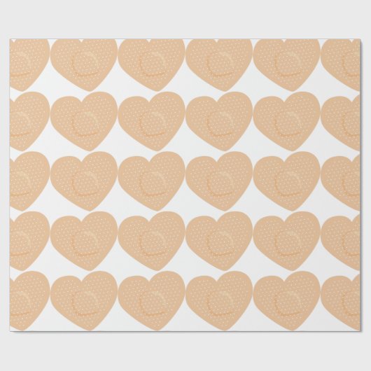 Herzbandage Geschenkpapier (Flach)
