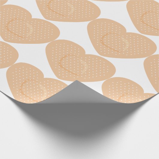 Herzbandage Geschenkpapier (Ecke)