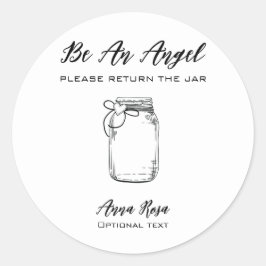 *~* Herzbandbreite AP30 Rückgabekarton Canning Mas Runder Aufkleber