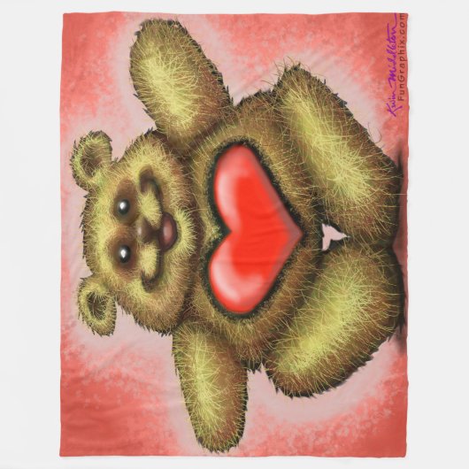 Herzbär Fleece Blanket (Vorderseite)