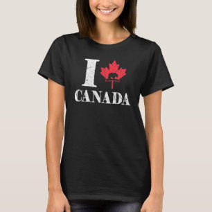Herzbär Kanada Tag Ahornleder Proud Canadian Lo T-Shirt