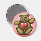 Herzbär Magnet (Vorderseite/Rückseite)