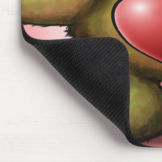 Herzbär Mousepad (Ecke)