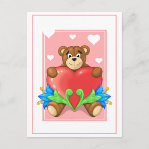 Herzbär Postkarte