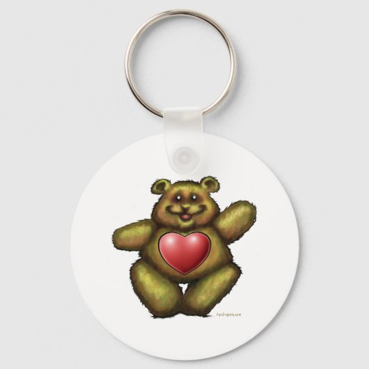 Herzbär Schlüsselanhänger (Vorderseite)
