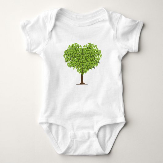 Herzbaum Baby Strampler (Vorderseite)