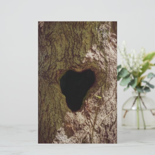 Herzbaum Briefpapier (Stehend Vorderseite)