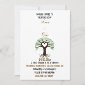 HERZBAUM DER LIEBE WEDING INVITATION EINLADUNG (Vorderseite)