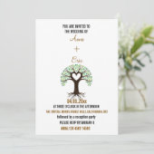 HERZBAUM DER LIEBE WEDING INVITATION EINLADUNG (Stehend Vorderseite)