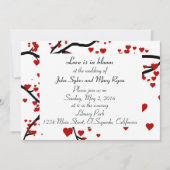 Herzbaum Einladung (Vorderseite)