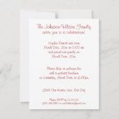 Herzbaum Einladung (Rückseite)