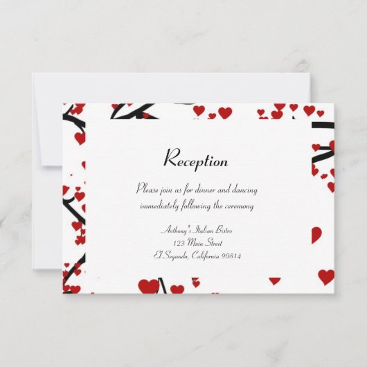 Herzbaum Einladung (Vorderseite)