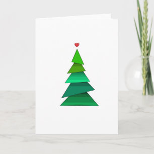 Herzbaum Feiertagskarte