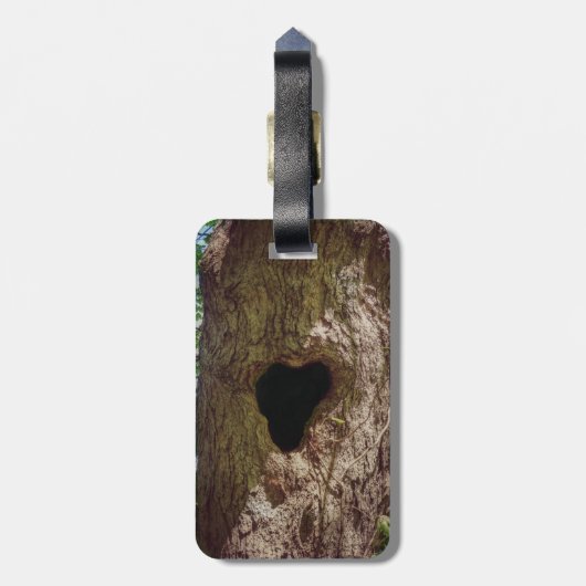 Herzbaum Gepäckanhänger (Rückseite vertikal)