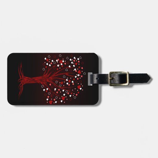 Herzbaum Gepäckanhänger (Vorderseite horizontal)